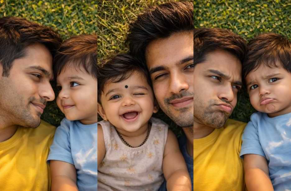 Father and Baby Selfie AI Prompt