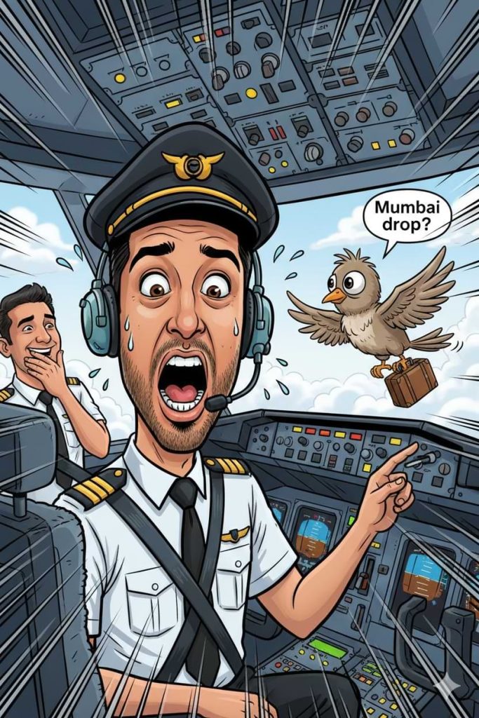 Funny Pilot Caricature Prompt