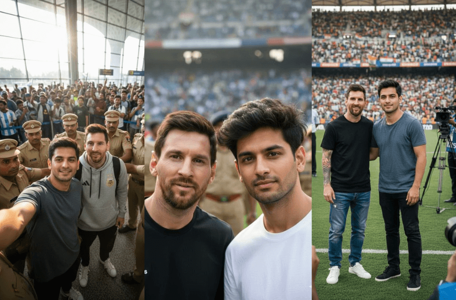 Selfie With Lionel Messi Prompt