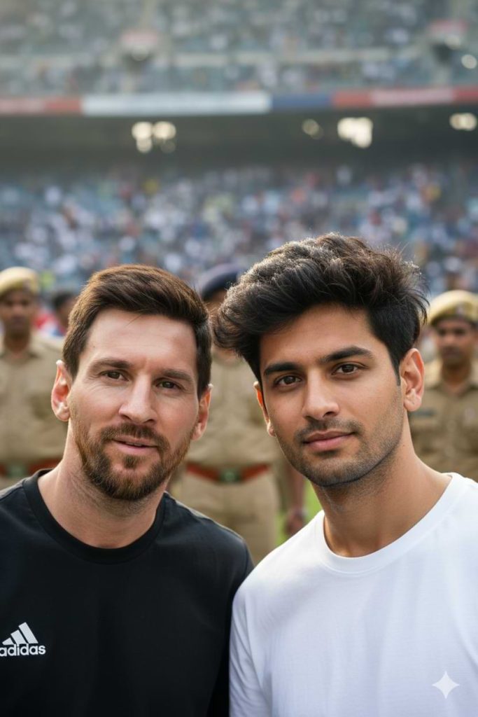 Selfie with Messi at Stadium
