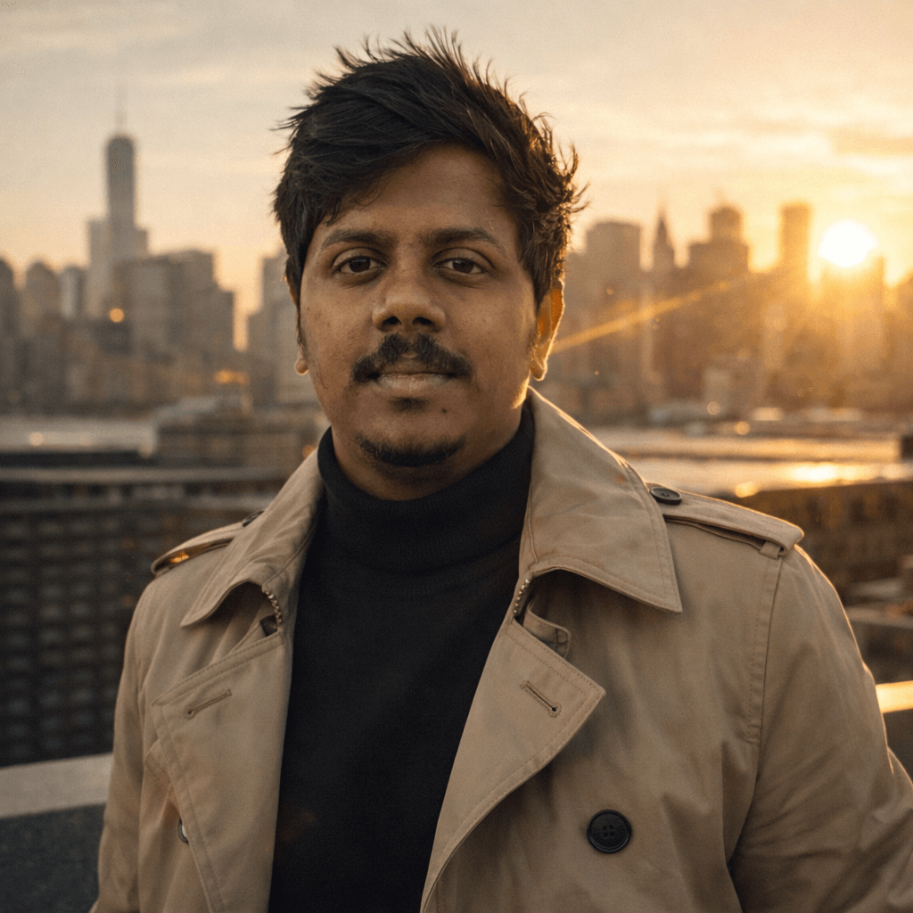 Sunrays effect at the back