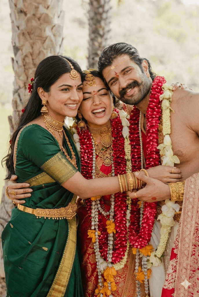 Picture with Rashmika and Vijay Devarakonda