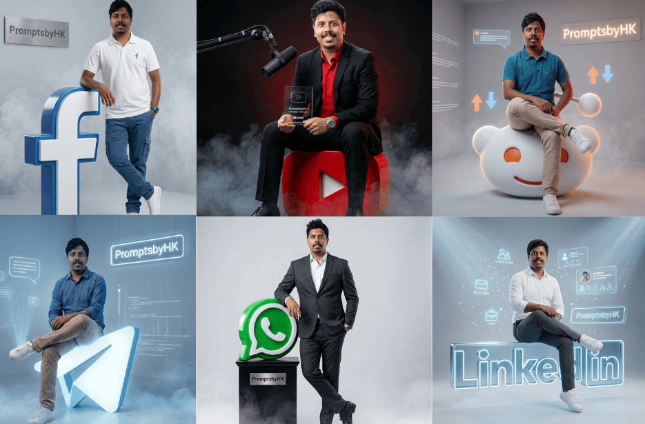 Social Media Themed AI Prompts