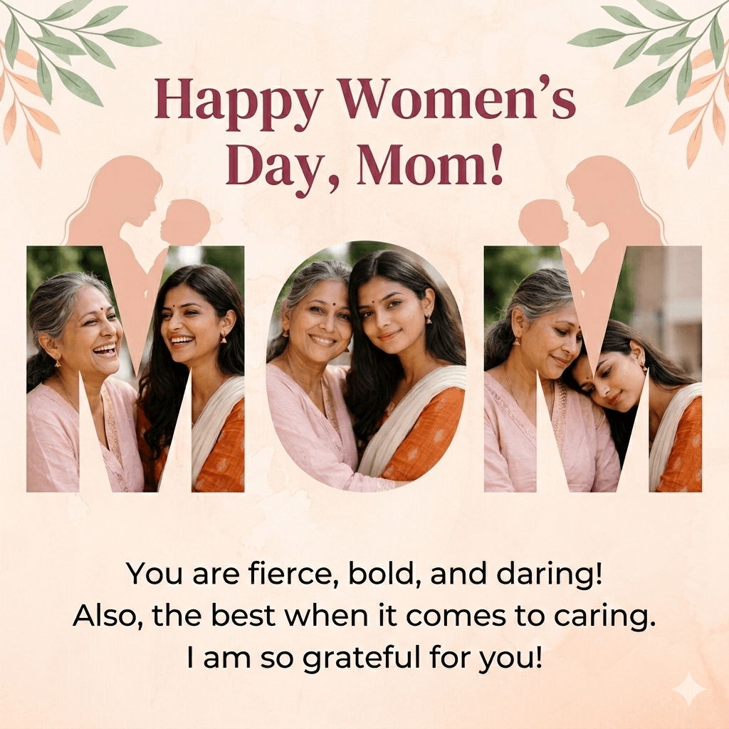 Women's Day Card for Mother