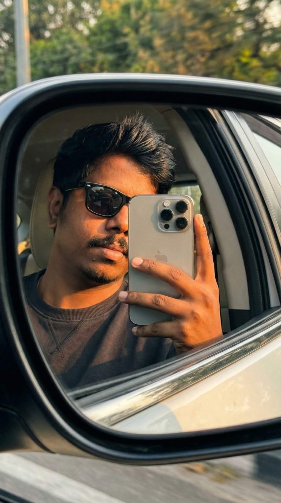 Car Mirror Selfie