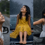 Little Girl in Rain