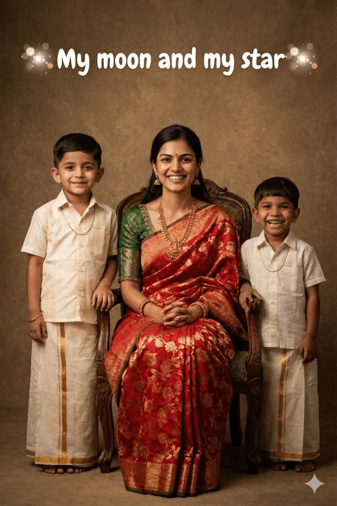 Mother and her two sons