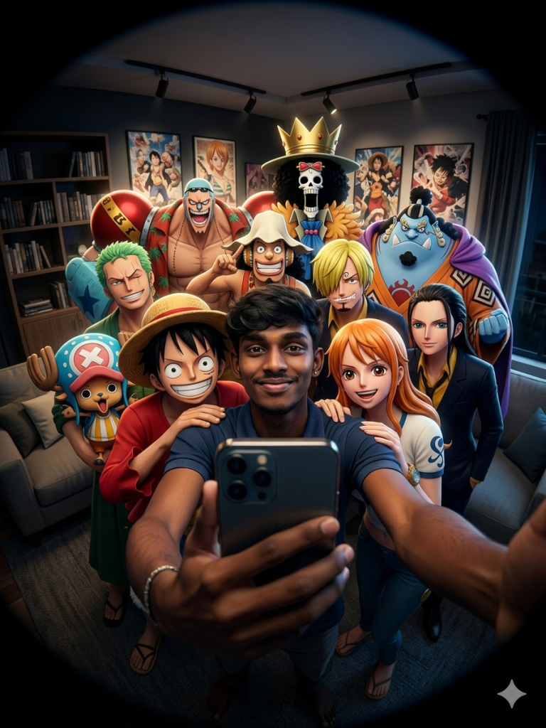 Selfie with StrawHat Pirates - One Piece 