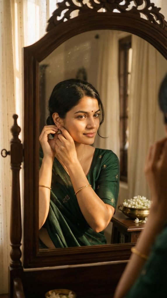 South India Style Miror Selfie