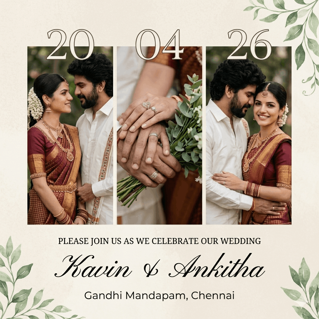 Modern Minimal Wedding Poster