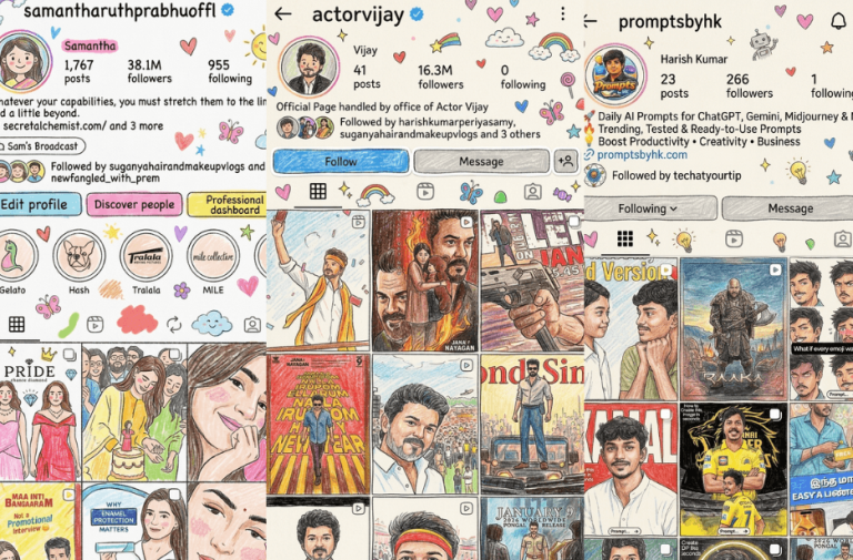 Doodle Instagram Profile AI Prompts