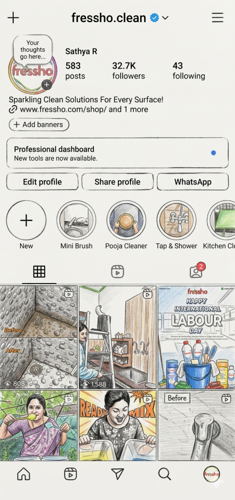 Crayon Doodle Instagram Profile Prompt