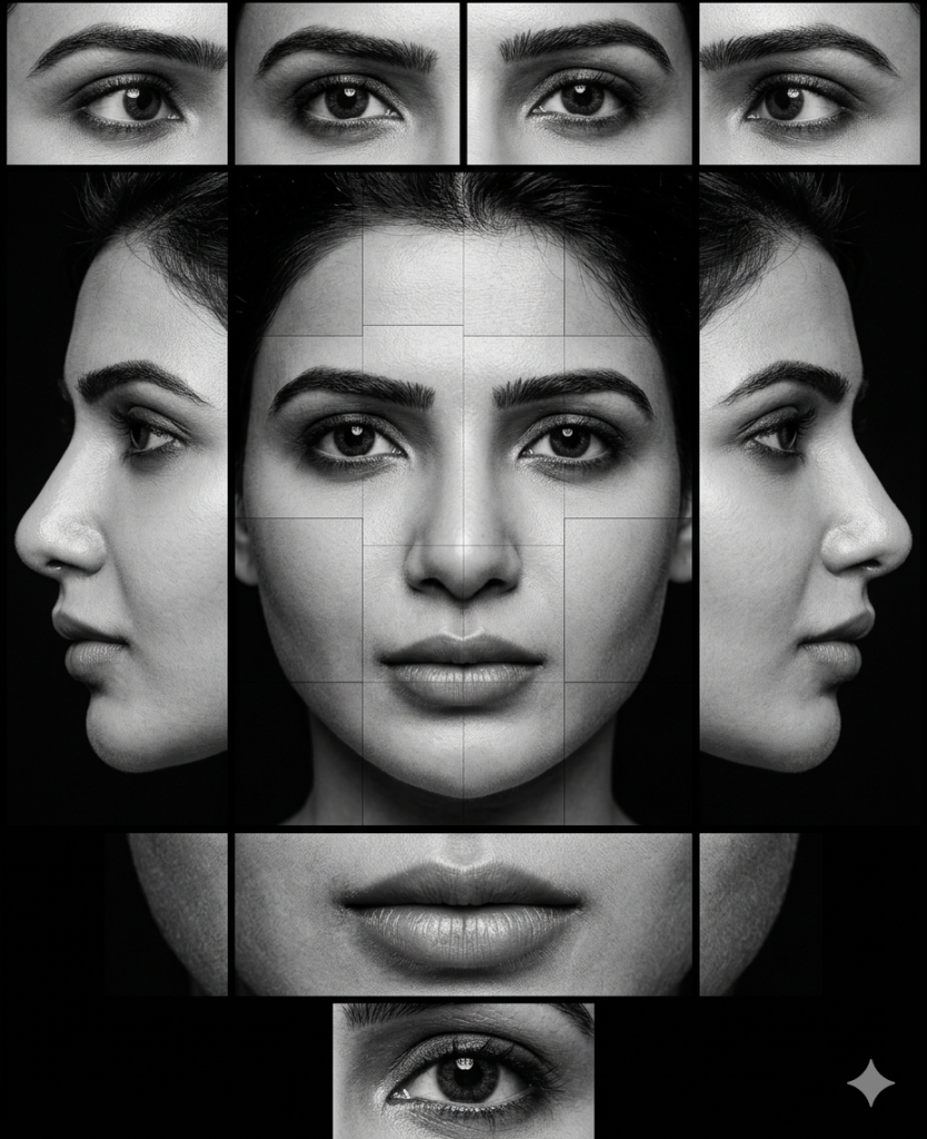 Geometric Mosaic Portrait