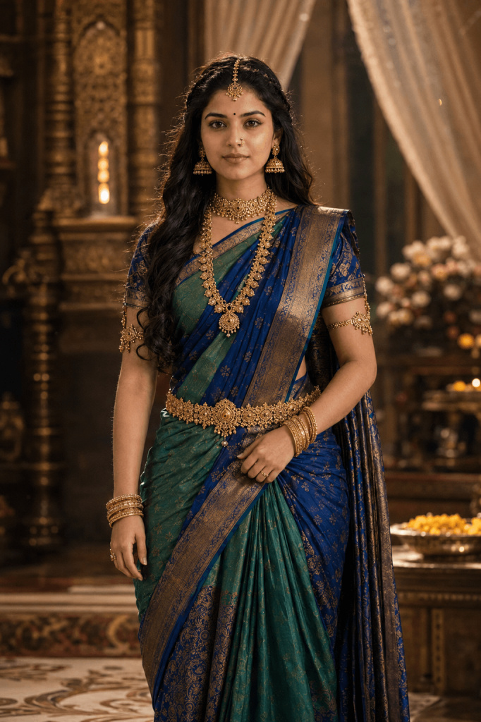 Girl in queen attire