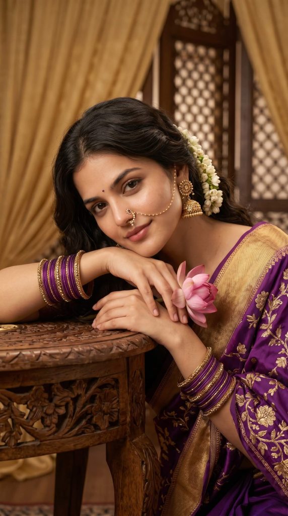 Girl with traditional look
