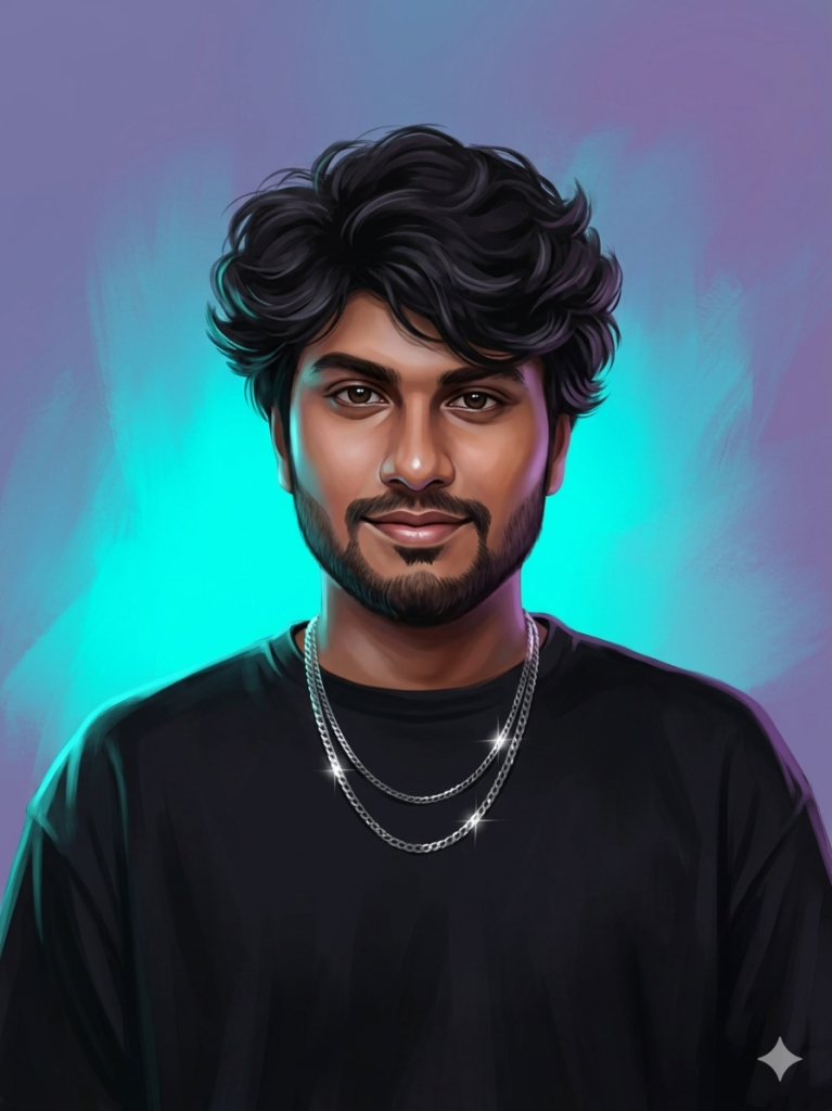Neon Glow Portrait