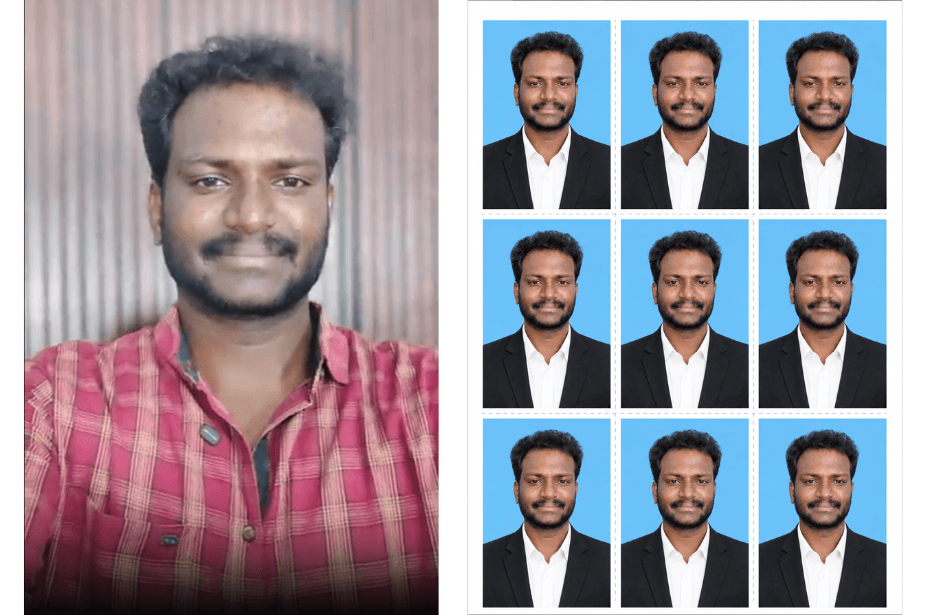 Normal Photo to Passport Photo