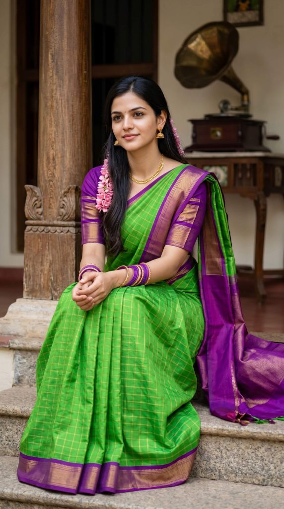 Vintage style saree