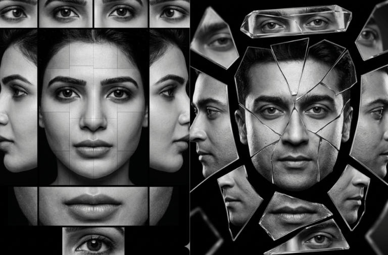 geometric human face AI prompts