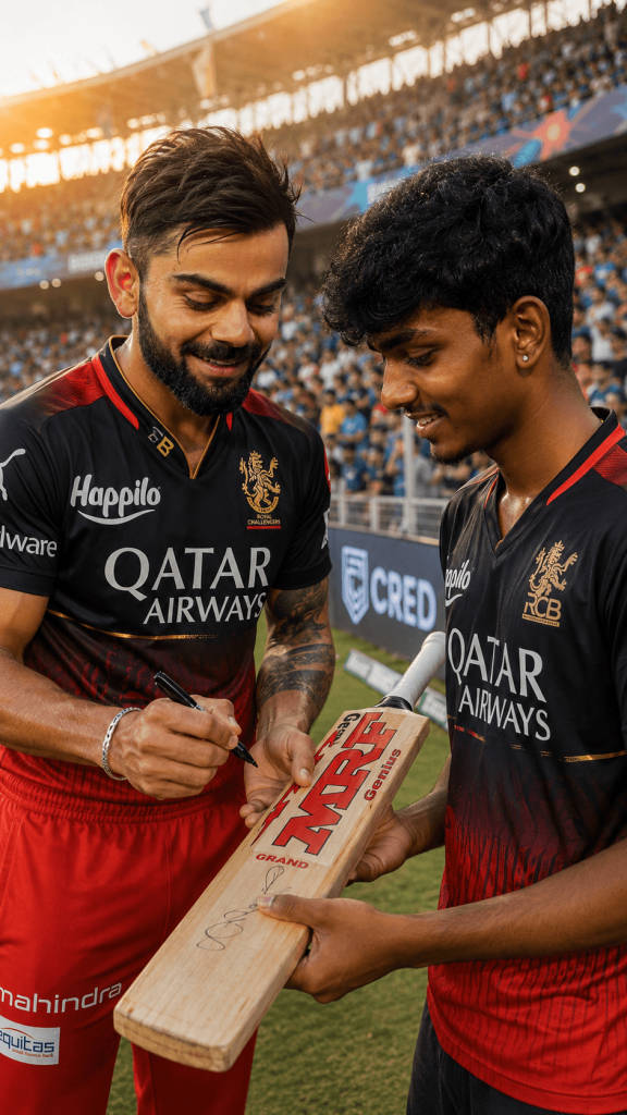 Autograph moment