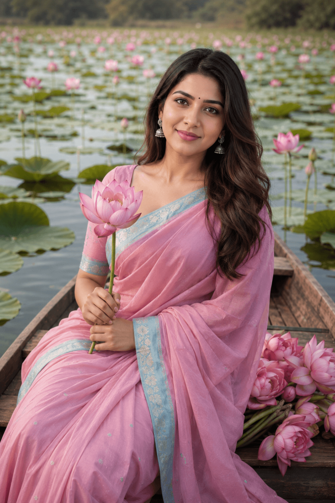 Girl on pink