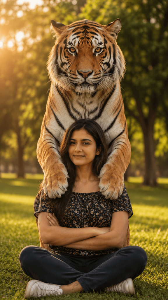 Tiger on Shoulder Prompt
