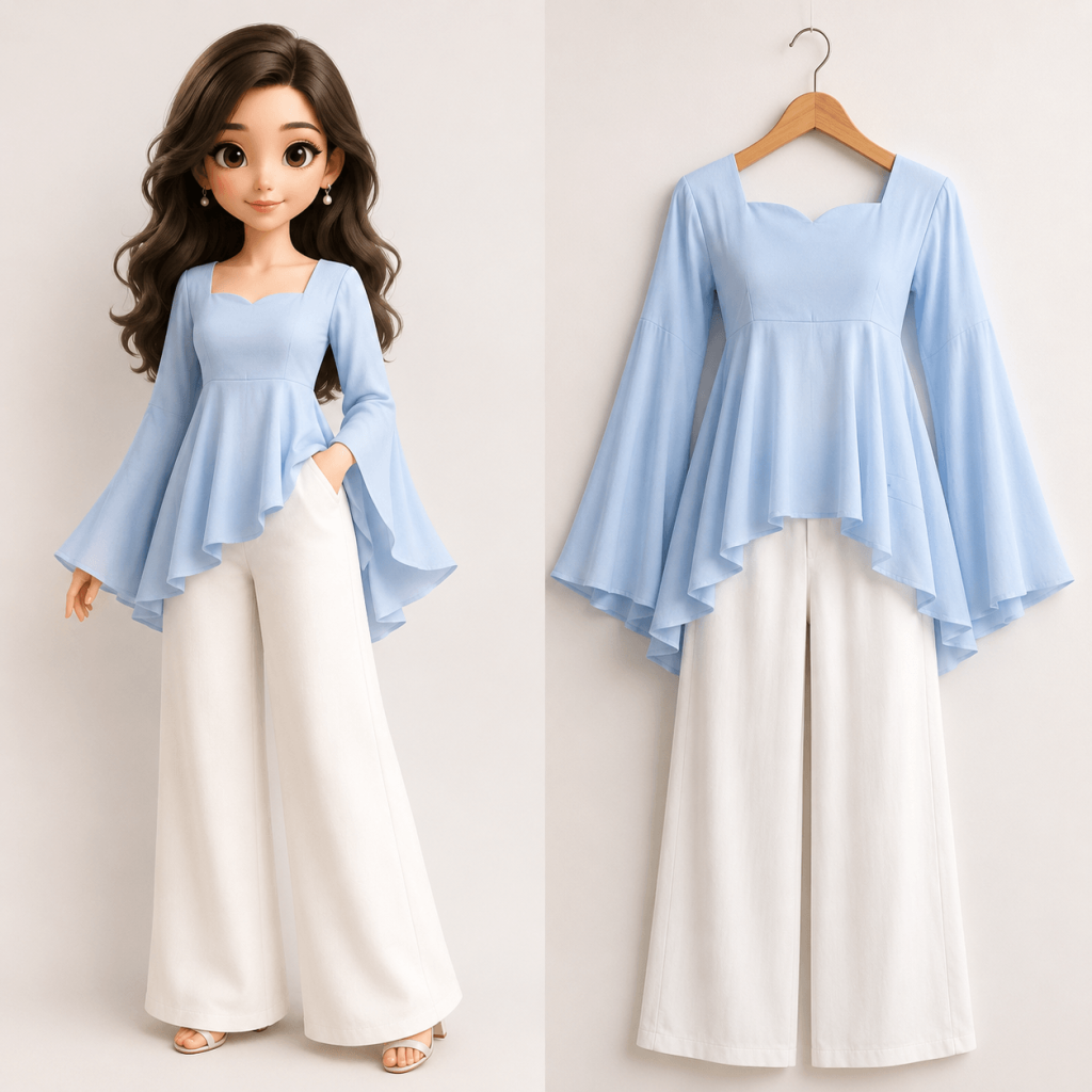 3D Chibi dress display