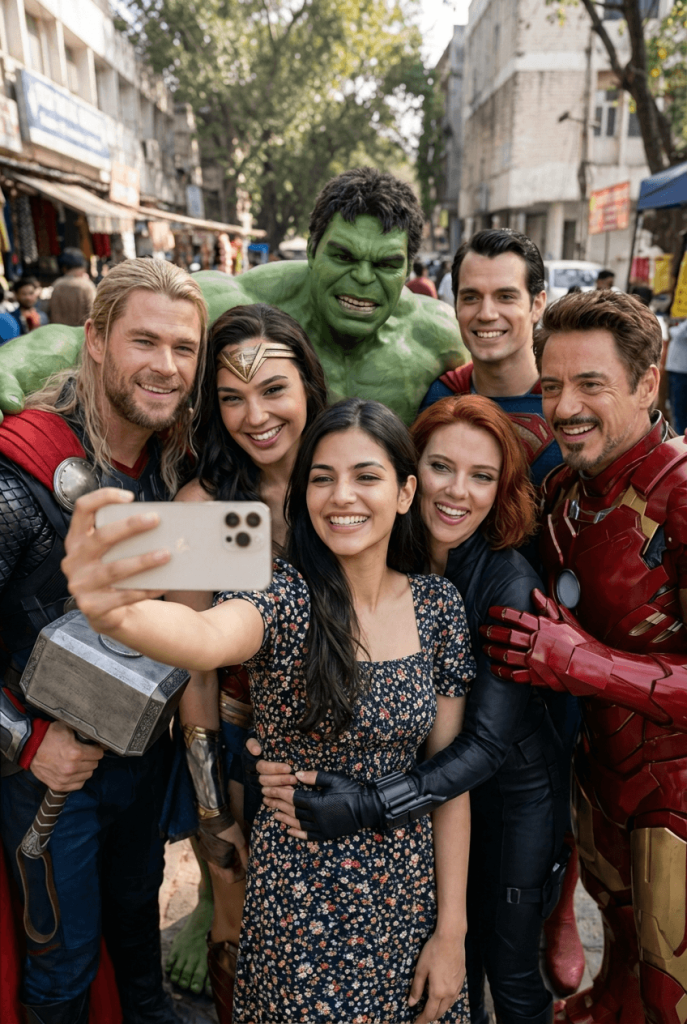 Selfie with Marvel Heroes (3)