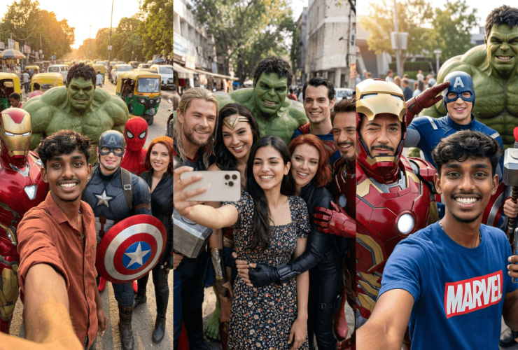 Selfie with Marvel Heroes (4)