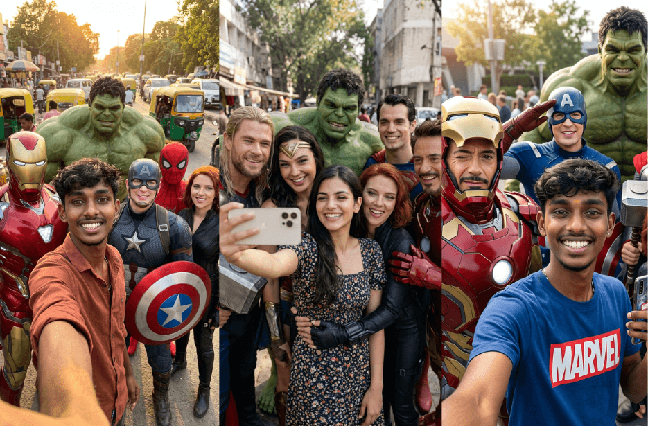 Selfie with Marvel Heroes (4)